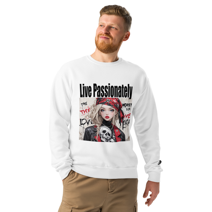 Live Passionately 01 Crew neck sweatshirt 1