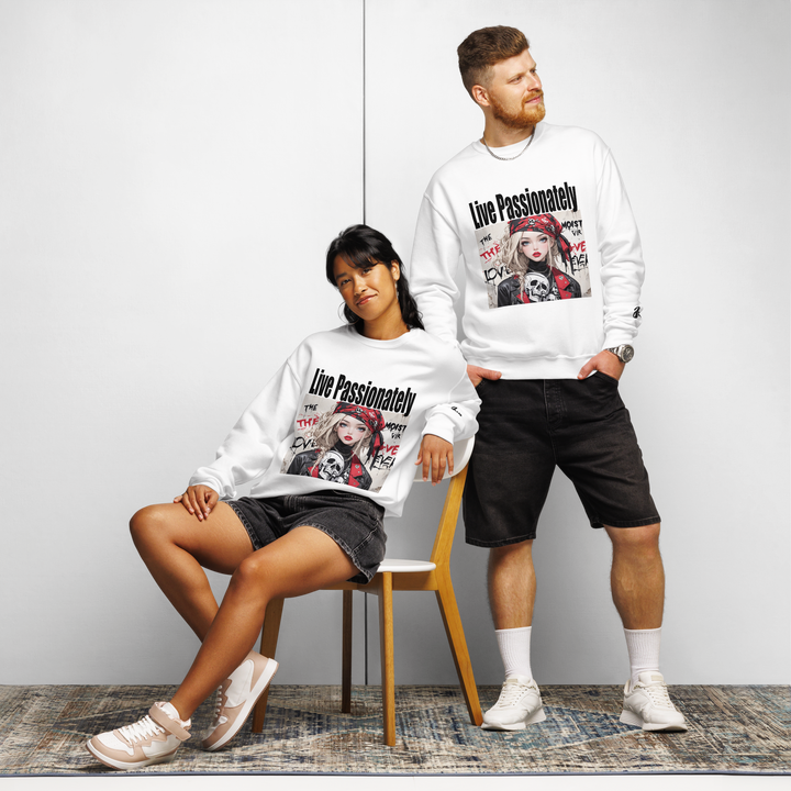 Live Passionately 01 Crew neck sweatshirt 1