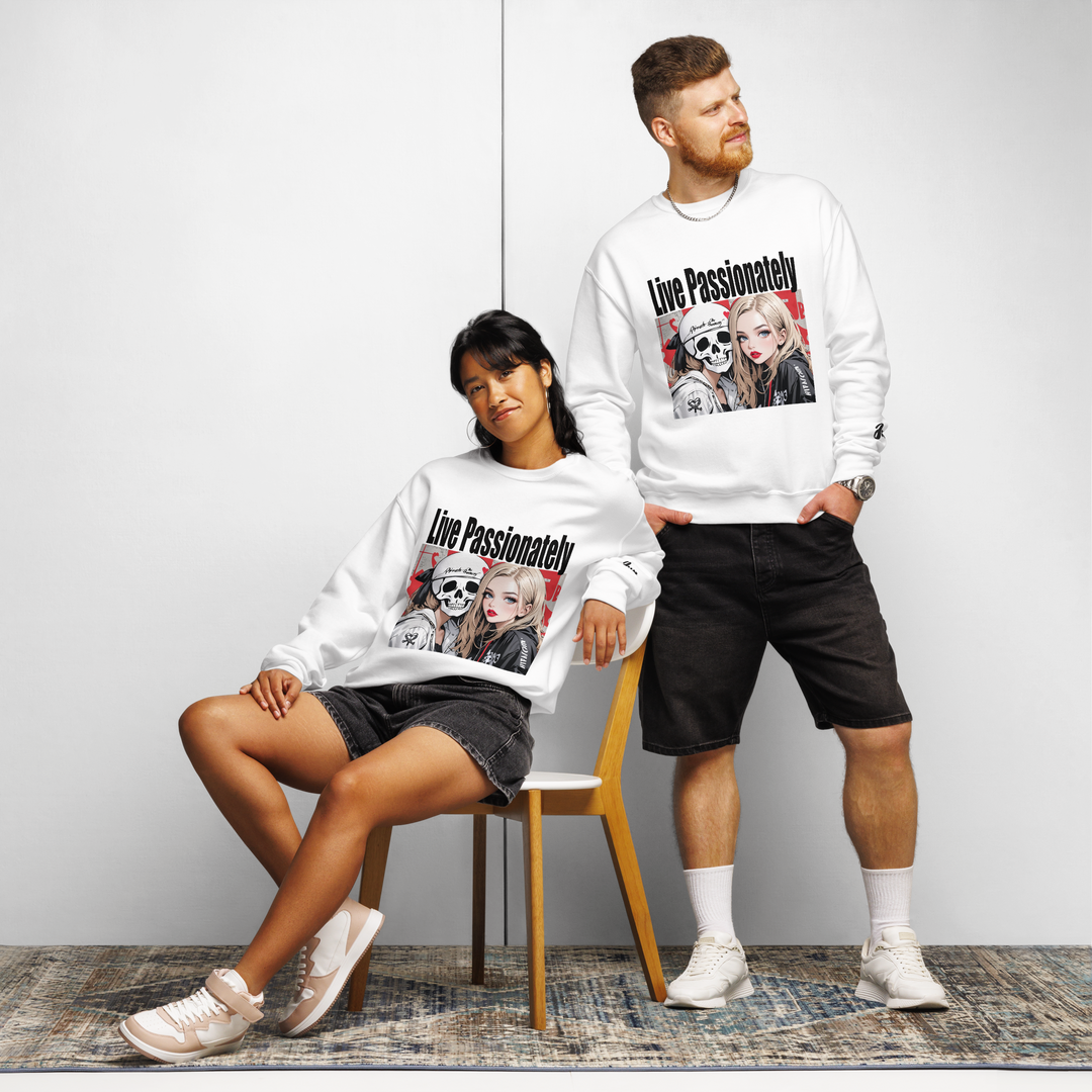 Live Passionately 02 Crew neck sweatshirt 1
