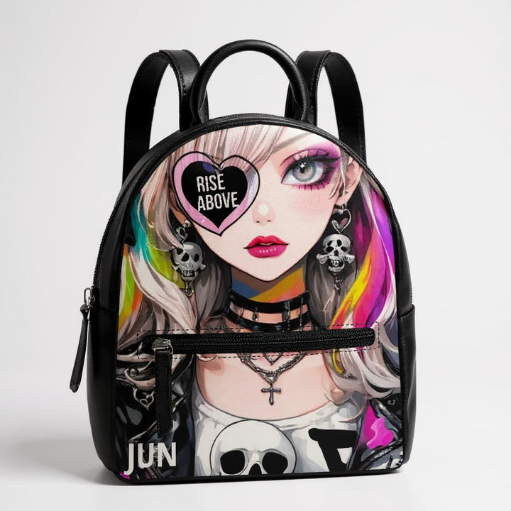 RISE ABOVE 01 – Cute PU Leather Backpack