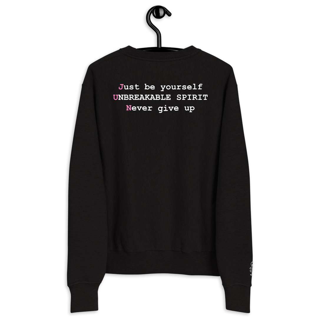 UNBREAKABLE SPIRIT 02 – Heart Skull Message Champion® Sweatshirt