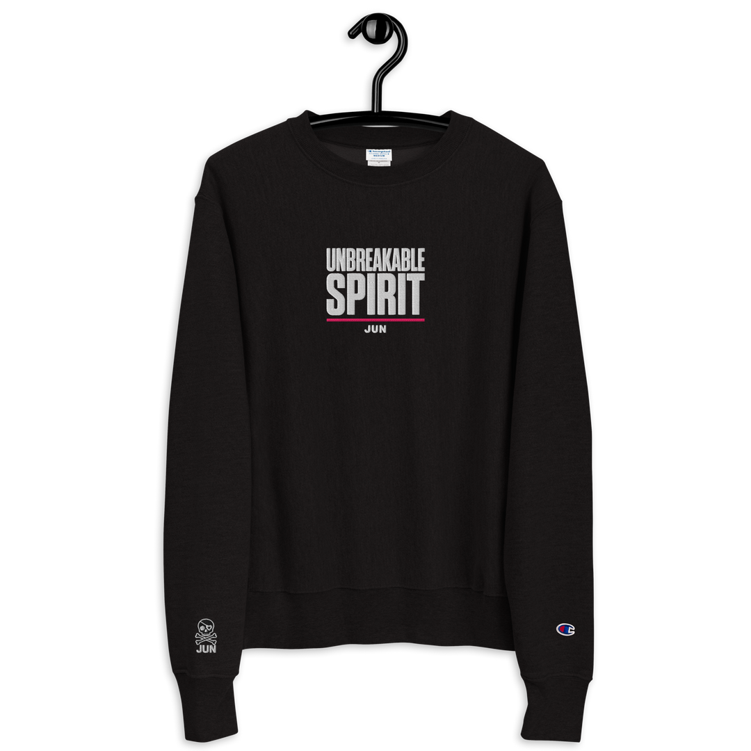 UNBREAKABLE SPIRIT 01 メンズ Champion® スウェット（ブラック）