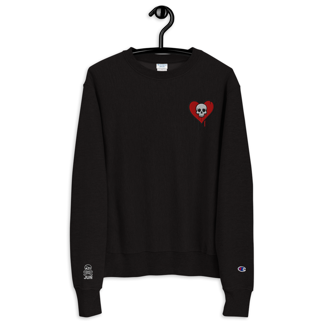UNBREAKABLE SPIRIT 02 – Heart Skull Message Champion® Sweatshirt