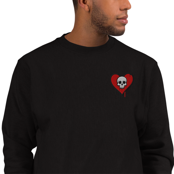 UNBREAKABLE SPIRIT 02 – Heart Skull Message Champion® Sweatshirt