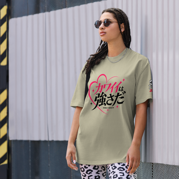 KAWAII REVOLTE 01 – カワイイは強さだ オーバーサイズフェードTシャツ