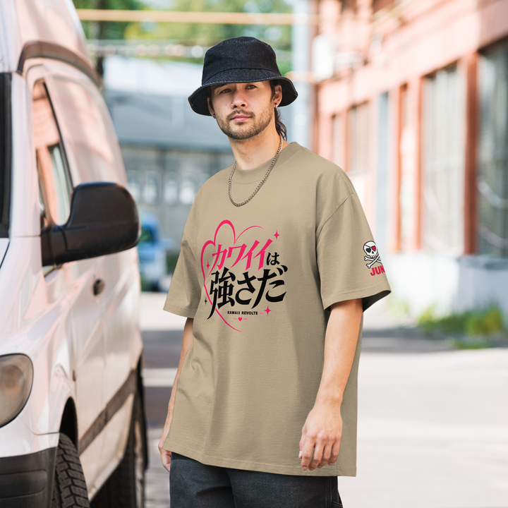 KAWAII REVOLTE 01 – カワイイは強さだ オーバーサイズフェードTシャツ