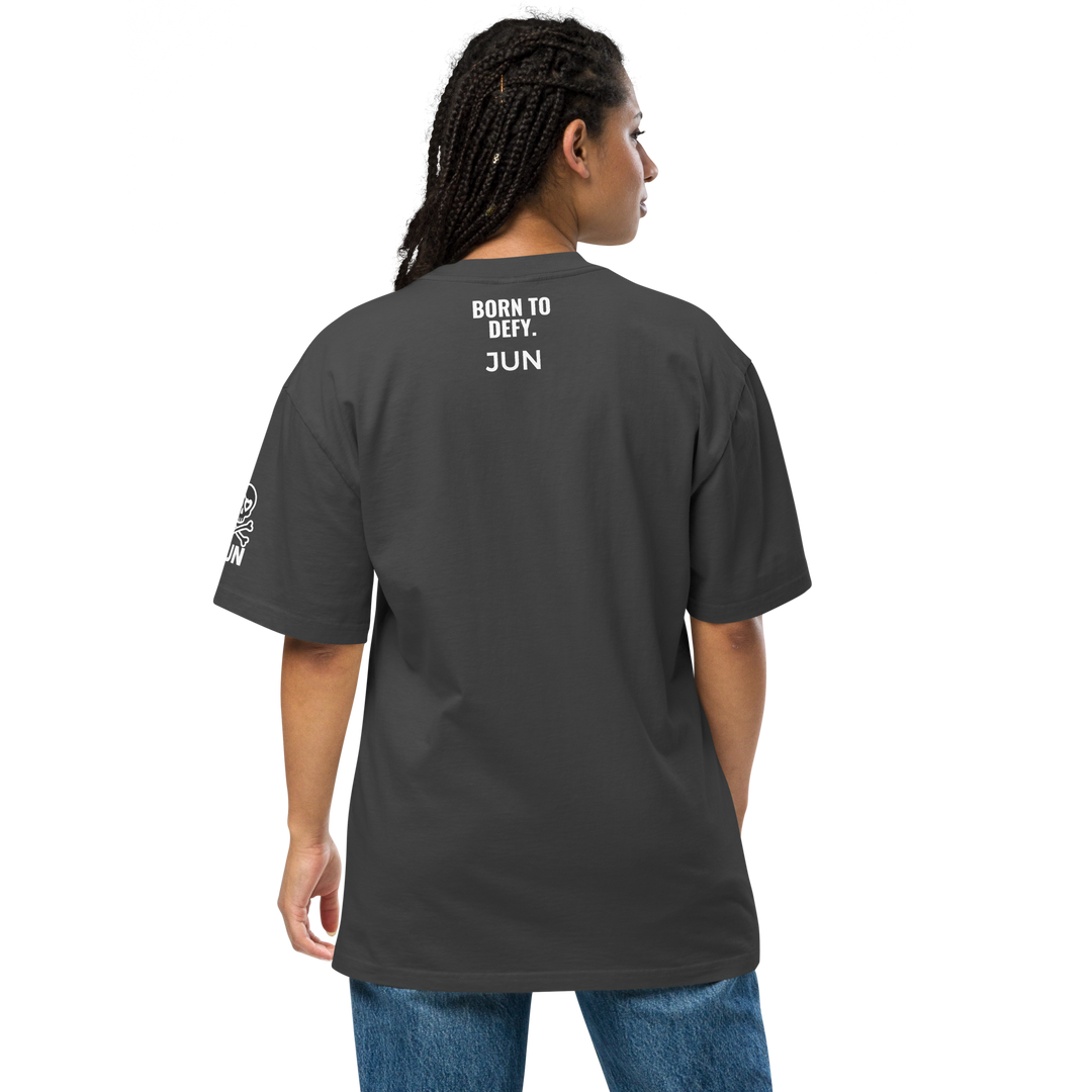 HEART REBEL ART GIRL 01 Oversized Faded T-shirt 2