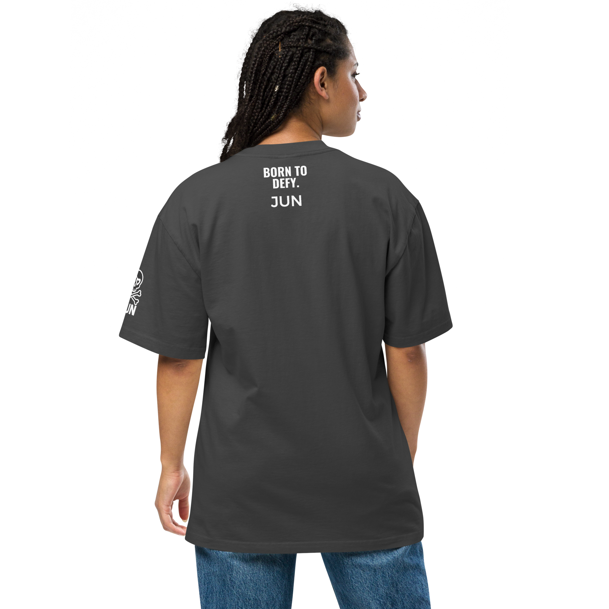 HEART REBEL ART GIRL 01 Oversized Faded T-shirt 2