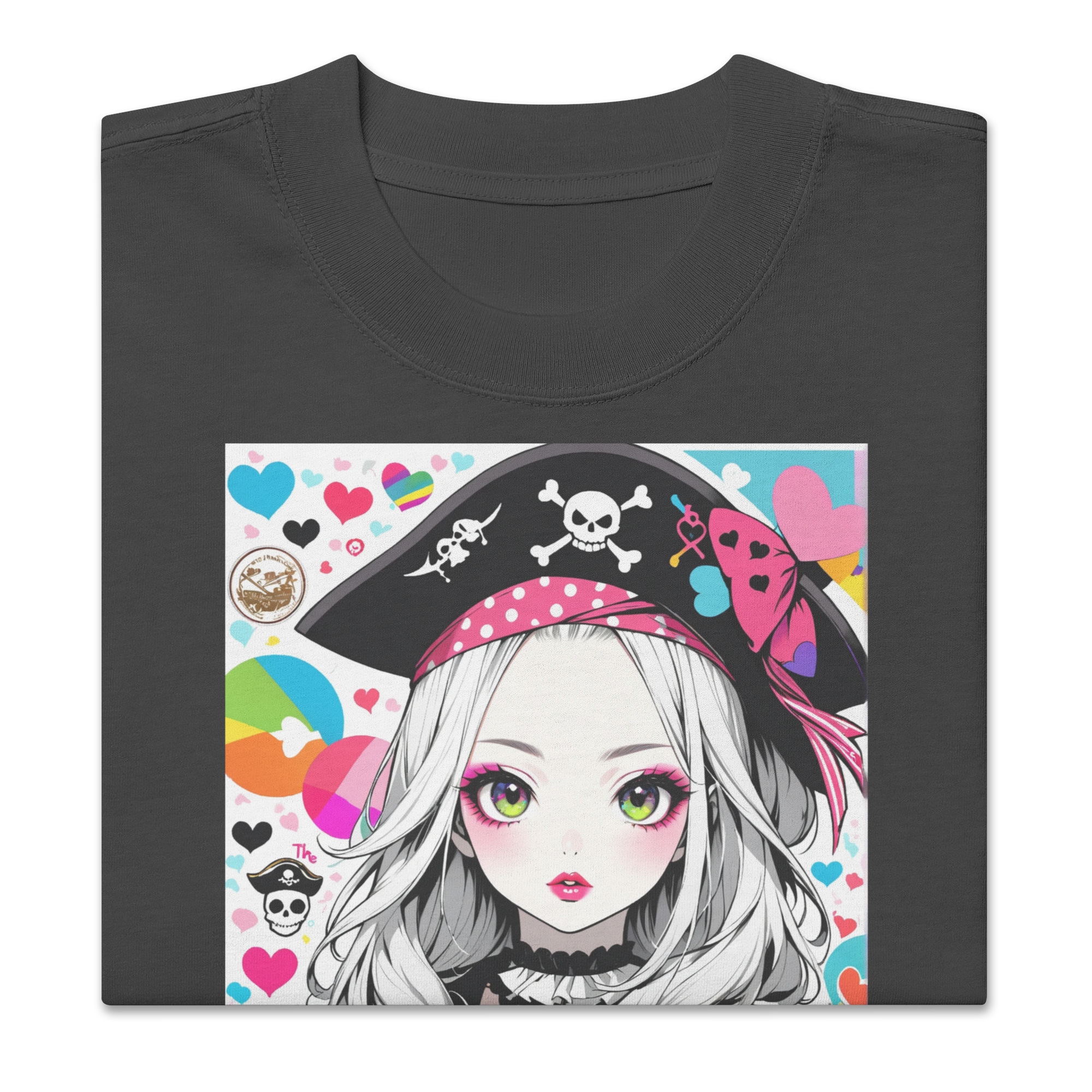 HEART REBEL LEGEND 01 Oversized Faded T-shirt 2