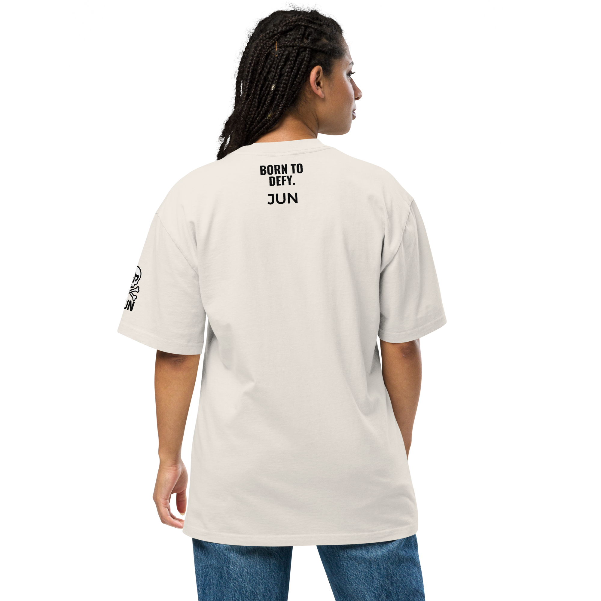 HEART REBEL ART GIRL 01 Oversized Faded T-shirt 1