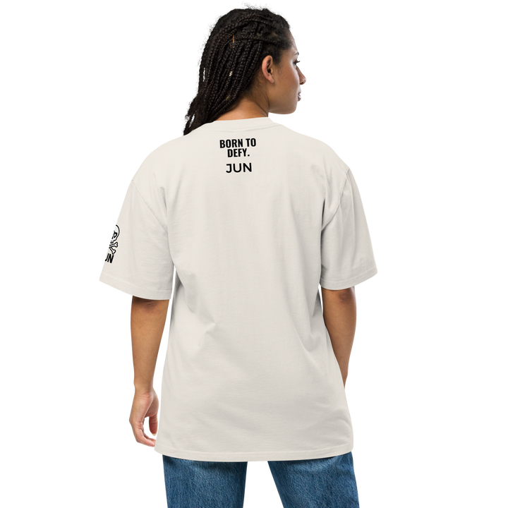 HEART REBEL ART GIRL 01 Oversized Faded T-shirt 1
