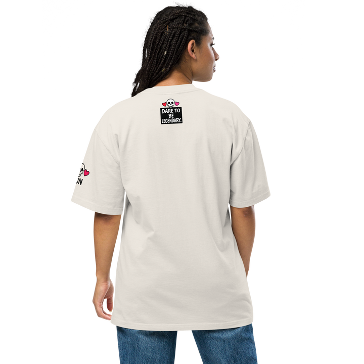 HEART REBEL LEGEND 01 Oversized Faded T-shirt 1