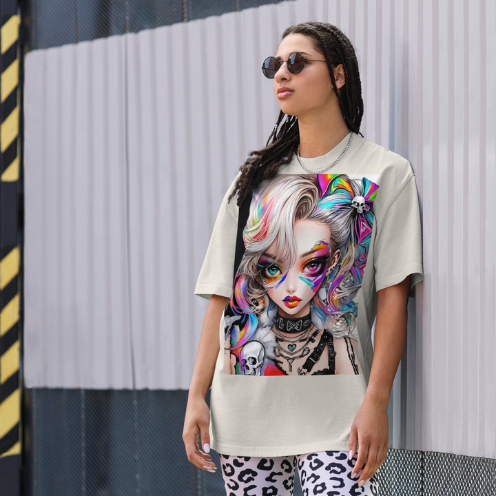 PRISM REBEL 01 Oversized faded t-shirt