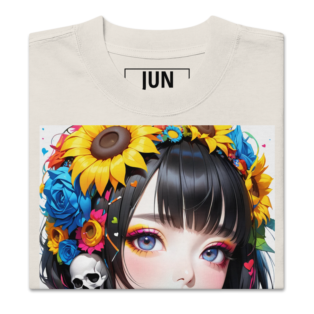 UNBREAKABLE SPIRIT 02 – Colorful Punky Girl Oversized Tee