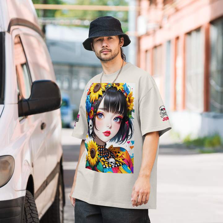 UNBREAKABLE SPIRIT 02 – Colorful Punky Girl Oversized Tee