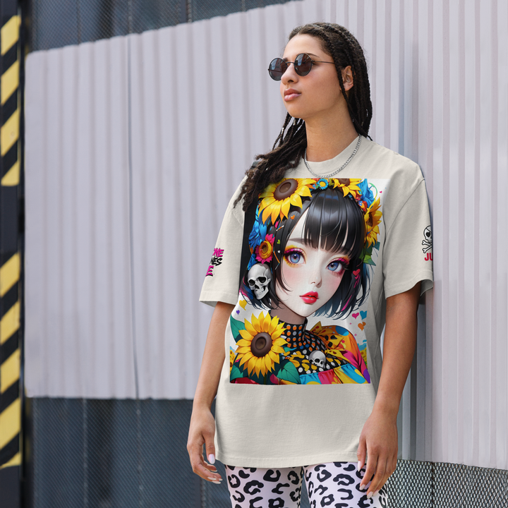 UNBREAKABLE SPIRIT 02 – Colorful Punky Girl Oversized Tee