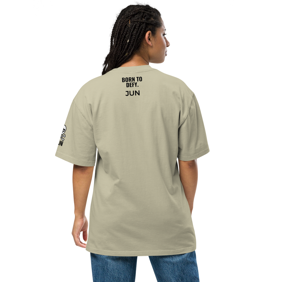 HEART REBEL ART GIRL 01 Oversized Faded T-shirt 1