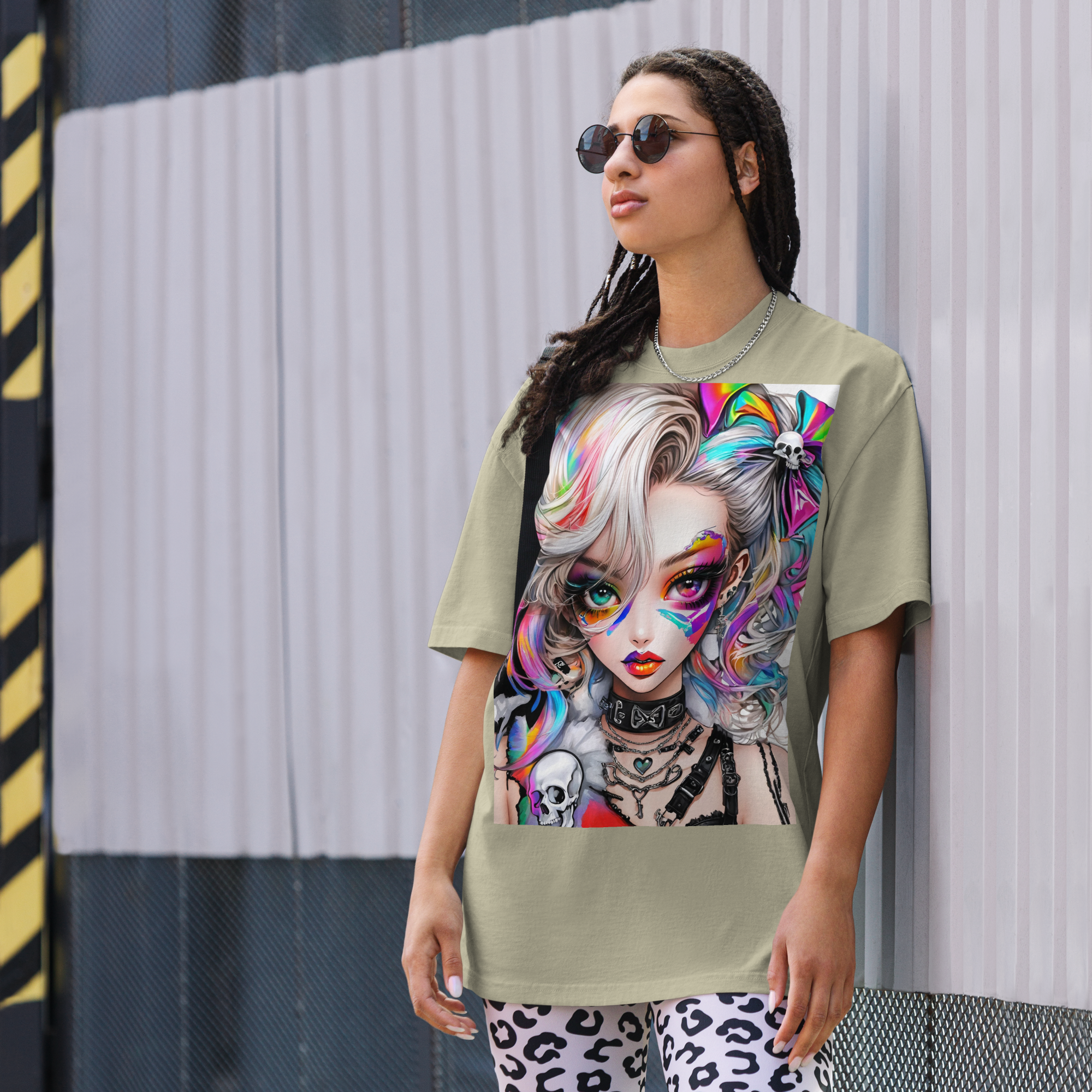 PRISM REBEL 01 Oversized faded t-shirt