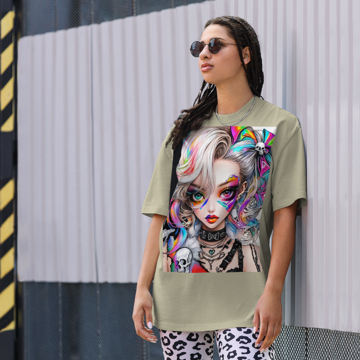 PRISM REBEL 01 Oversized faded t-shirt