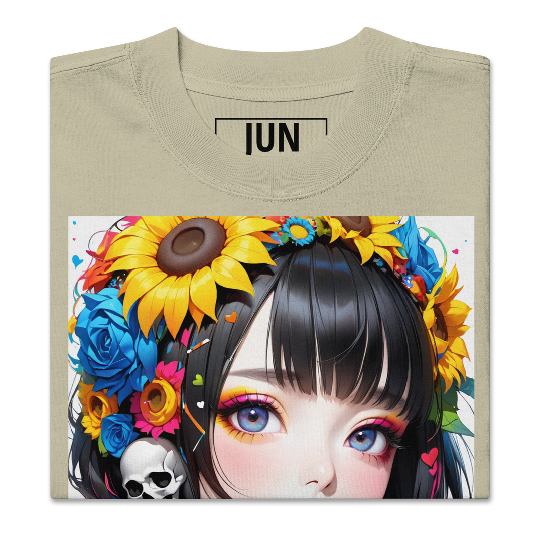 UNBREAKABLE SPIRIT 02 – Colorful Punky Girl Oversized Tee