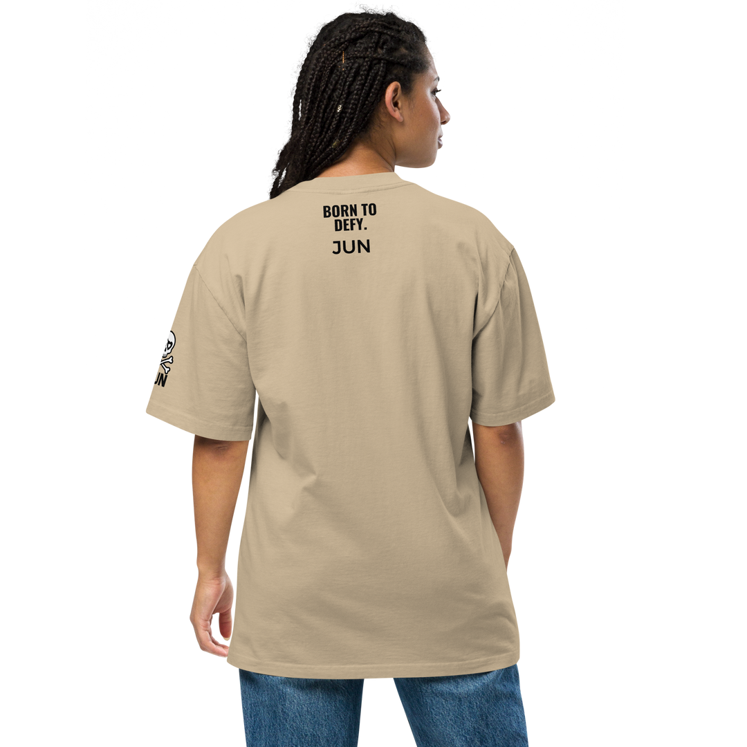 HEART REBEL ART GIRL 01 Oversized Faded T-shirt 1