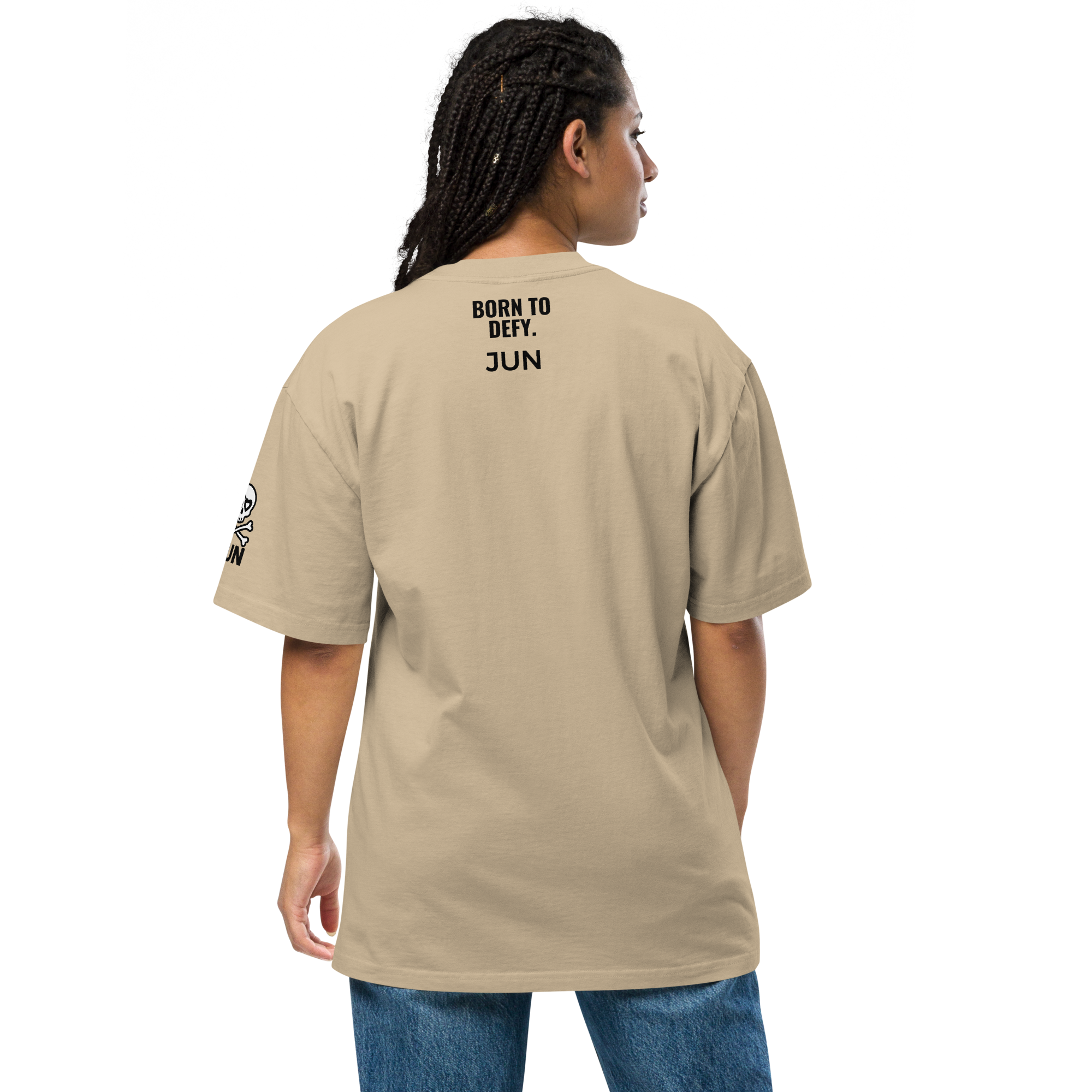 HEART REBEL ART GIRL 01 Oversized Faded T-shirt 1