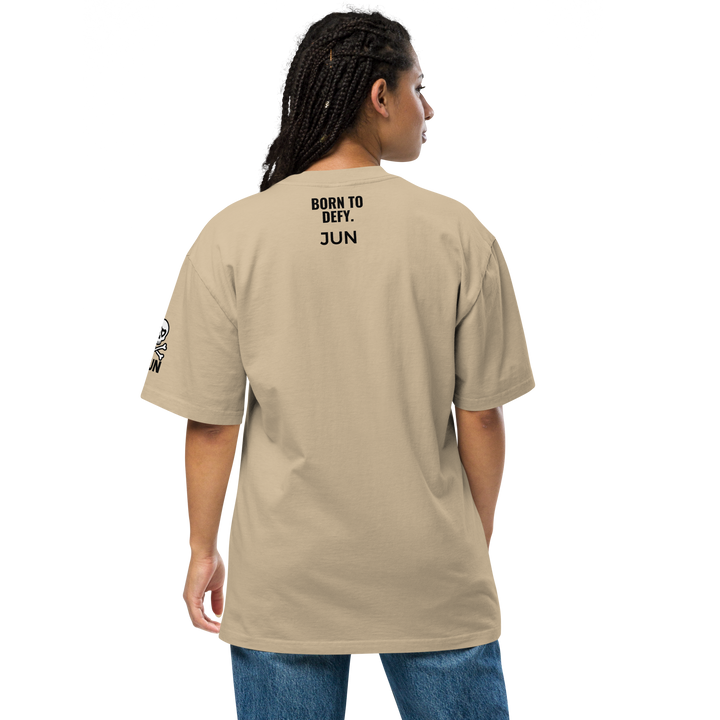 HEART REBEL ART GIRL 01 Oversized Faded T-shirt 1