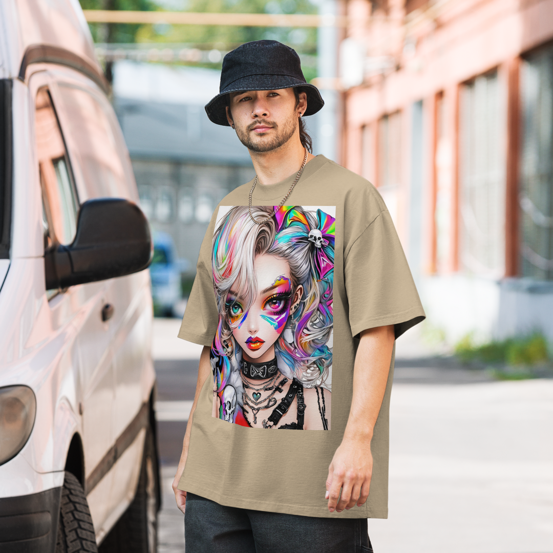 PRISM REBEL 01 Oversized faded t-shirt
