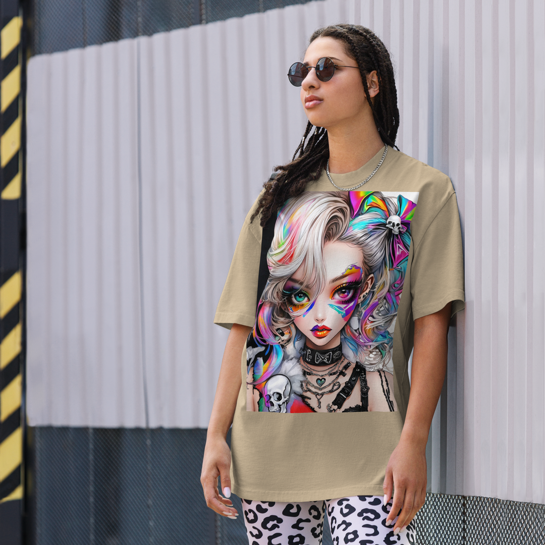 PRISM REBEL 01 Oversized faded t-shirt