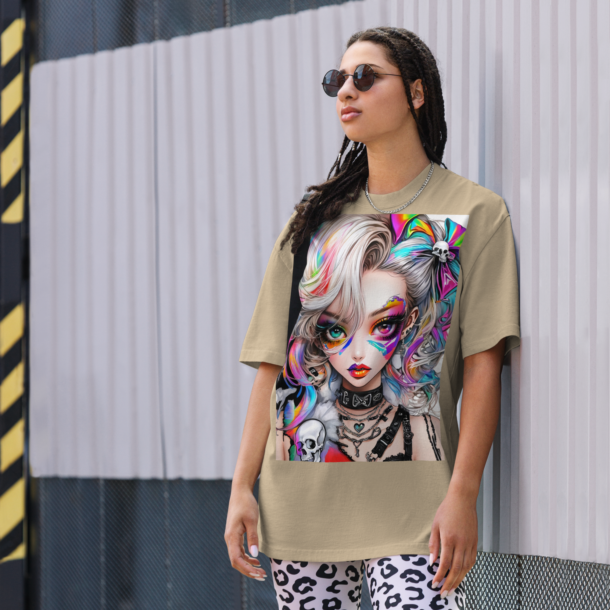 PRISM REBEL 01 Oversized faded t-shirt