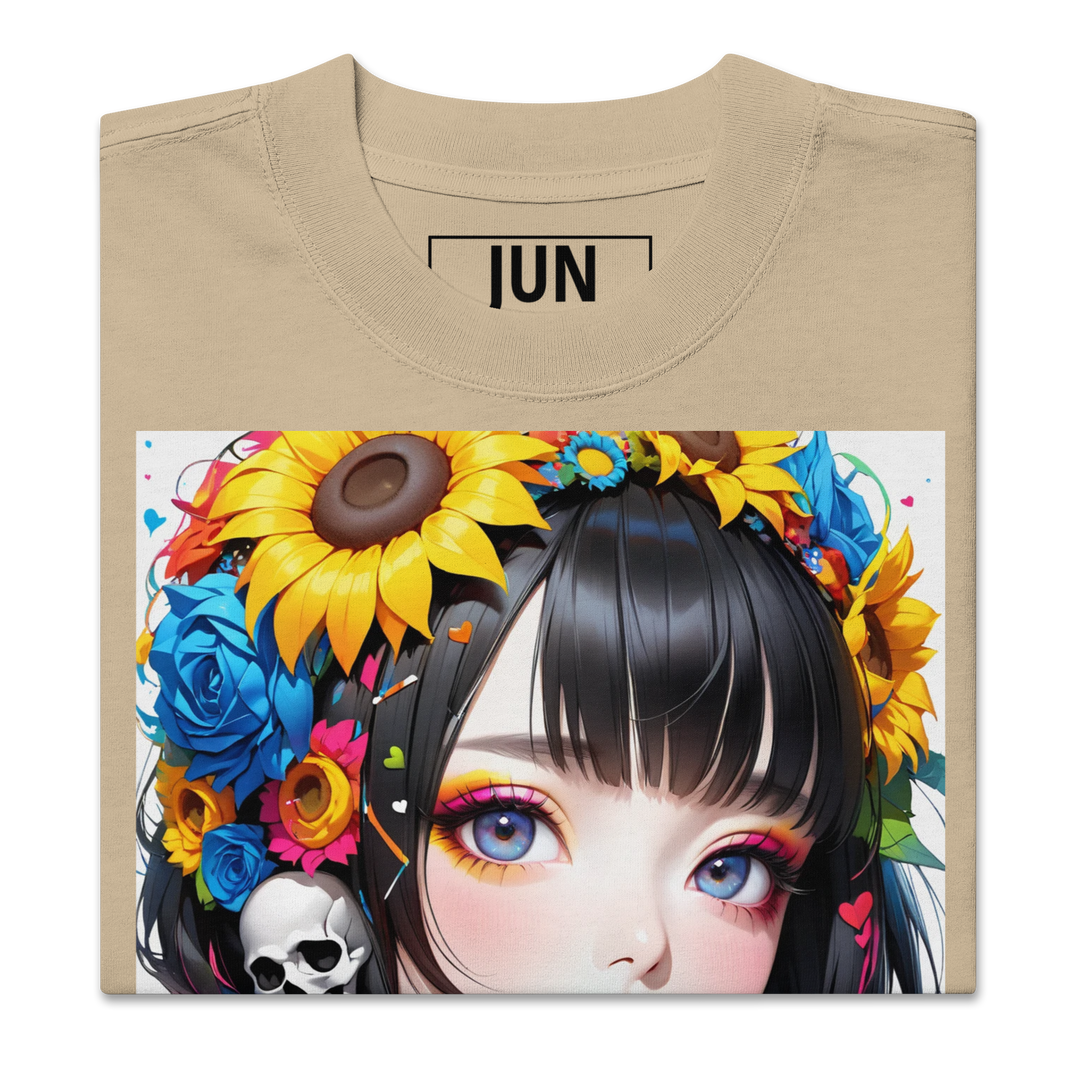 UNBREAKABLE SPIRIT 02 – Colorful Punky Girl Oversized Tee