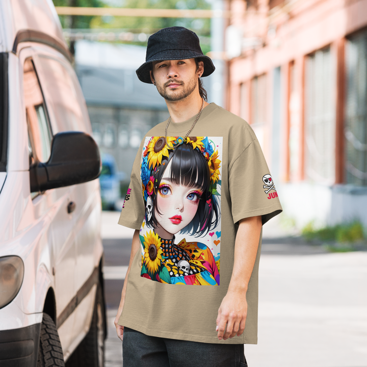 UNBREAKABLE SPIRIT 02 – Colorful Punky Girl Oversized Tee
