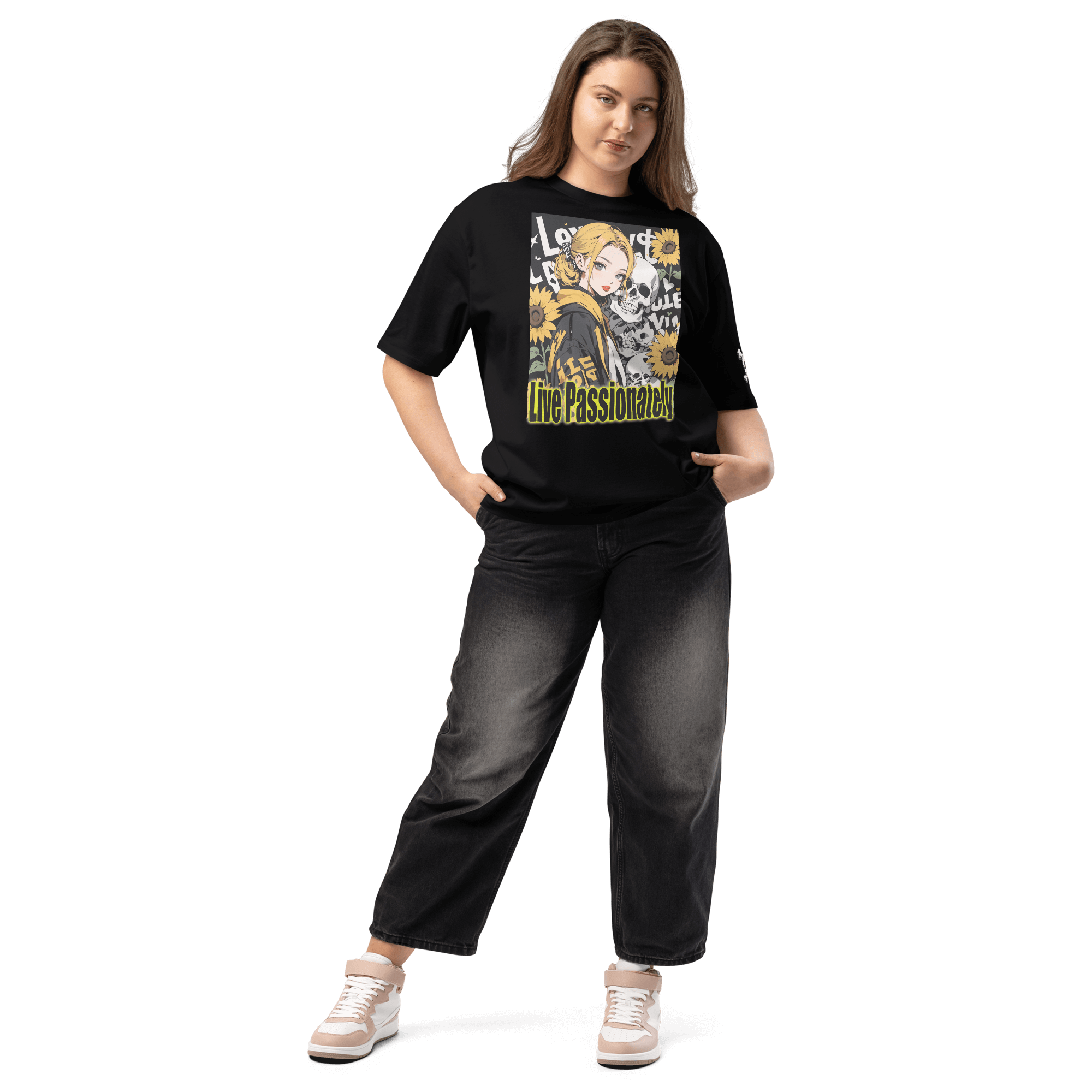 Live Passionately 01 Oversized heavyweight t-shirt