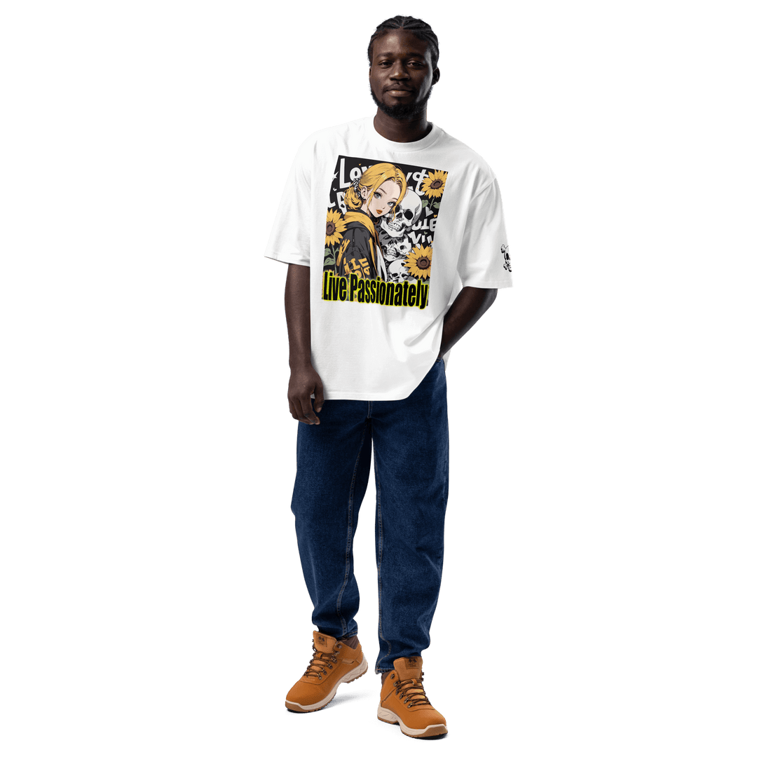 Live Passionately 01 Oversized heavyweight t-shirt