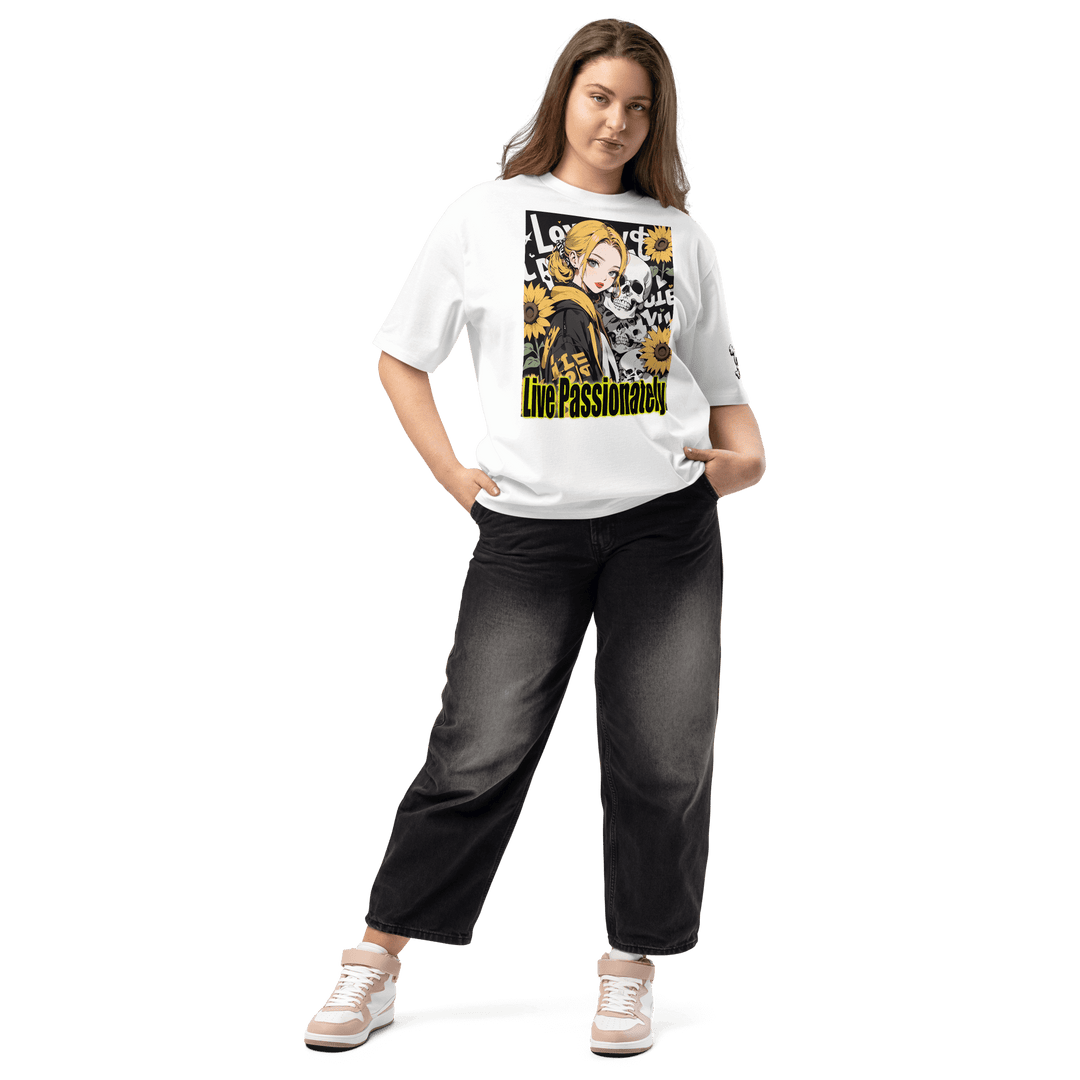 Live Passionately 01 Oversized heavyweight t-shirt
