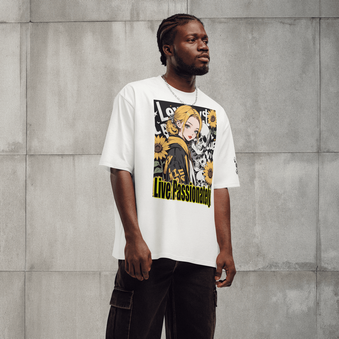Live Passionately 01 Oversized heavyweight t-shirt