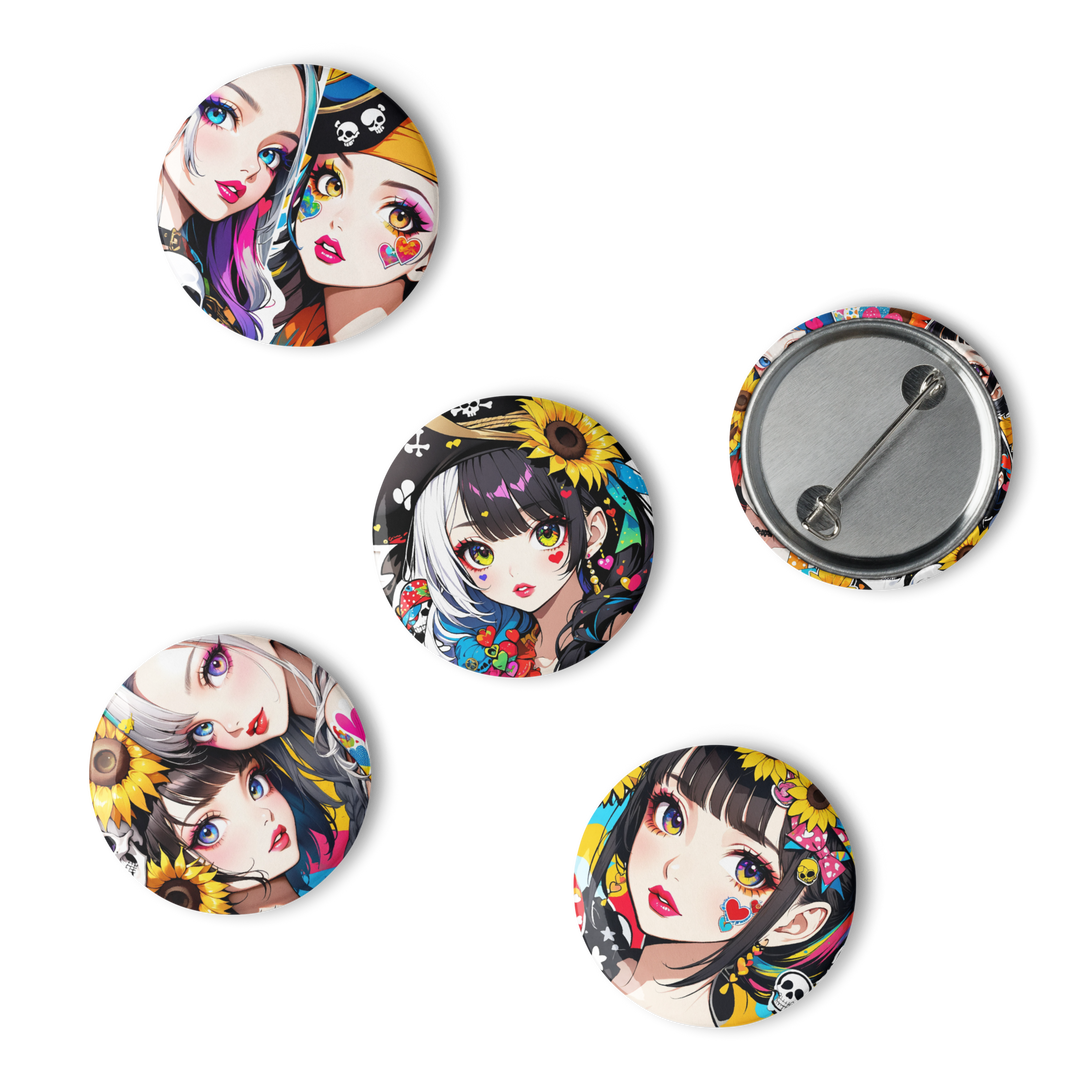 JUN 缶バッジコレクション Aセット（ガールズアート）