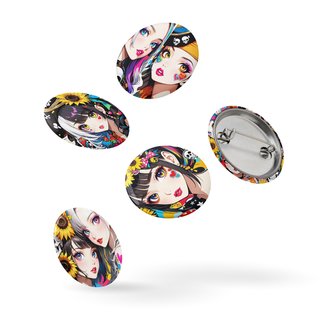 JUN 缶バッジコレクション Aセット（ガールズアート）