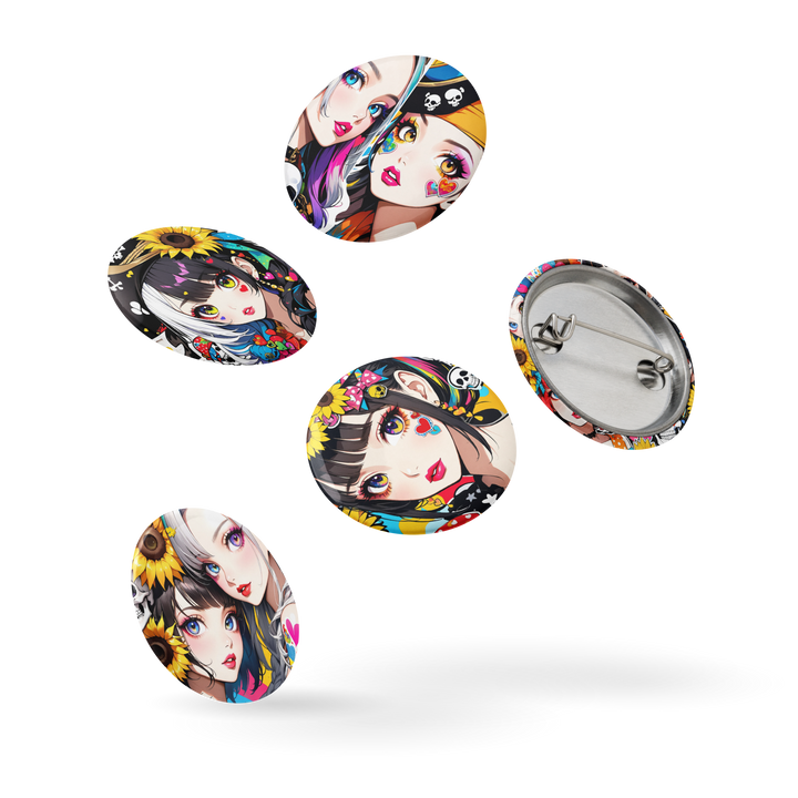JUN 缶バッジコレクション Aセット（ガールズアート）