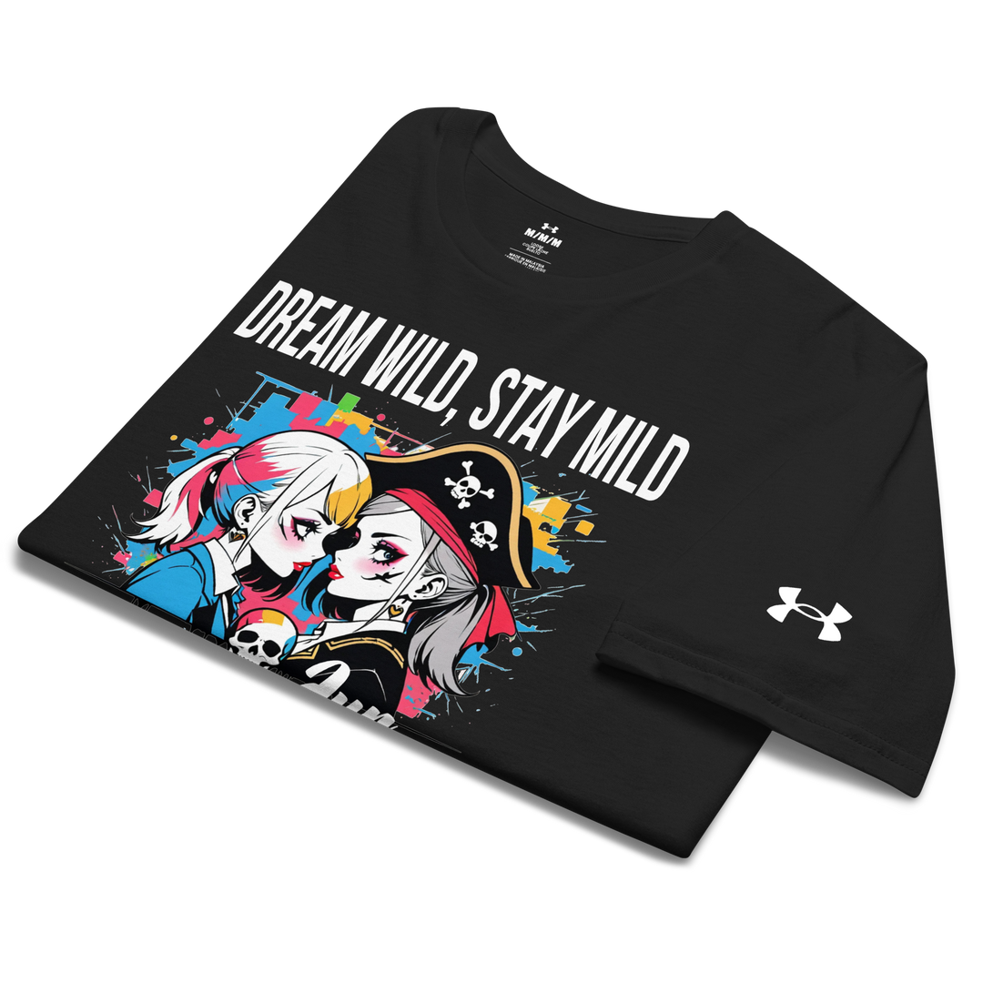 DREAM WILD STAY MILD white 01 Under ArmourⓇ athletic t-shirt 1