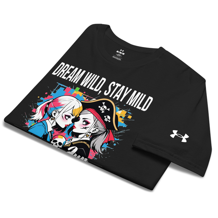 DREAM WILD STAY MILD white 01 Under ArmourⓇ athletic t-shirt 1