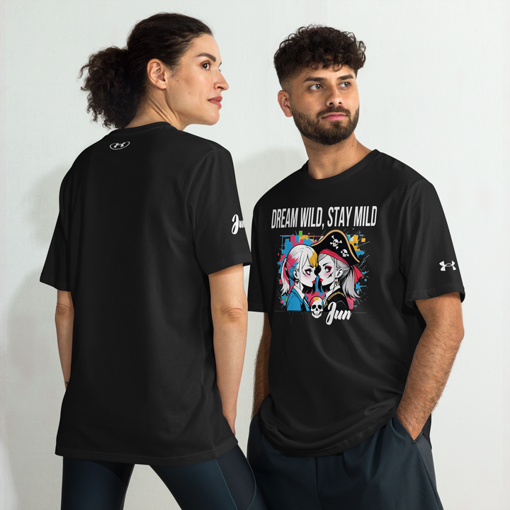 DREAM WILD STAY MILD white 01 Under ArmourⓇ athletic t-shirt 1