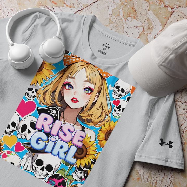 RISE GIRL 04 – Anime Sunflower Edition – Under Armour® Athletic T-Shirt