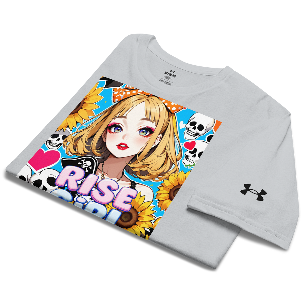 RISE GIRL 04 – Anime Sunflower Edition – Under Armour® Athletic T-Shirt