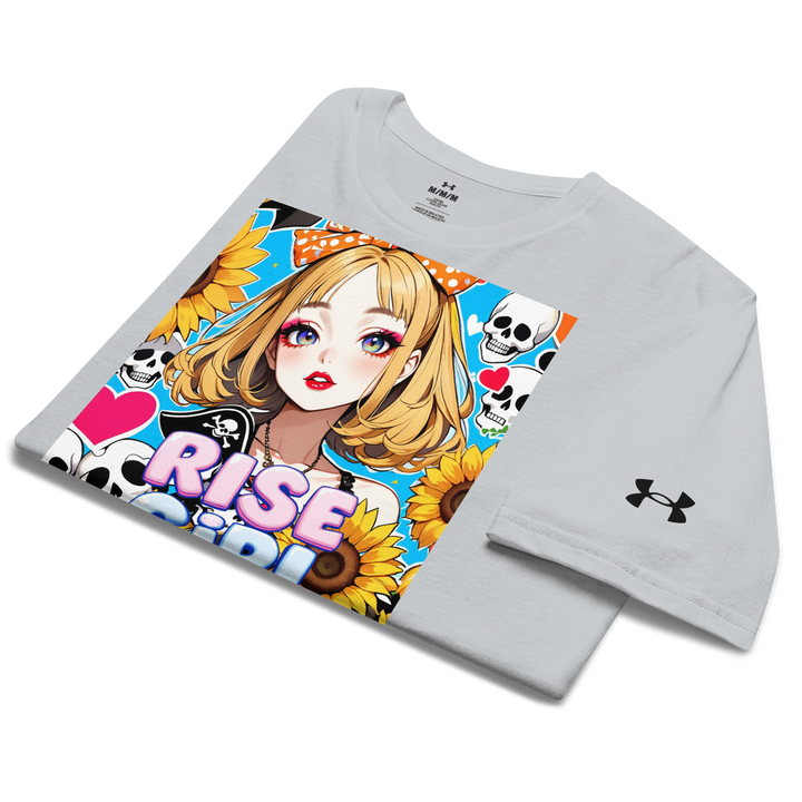 RISE GIRL 04 – Anime Sunflower Edition – Under Armour® Athletic T-Shirt