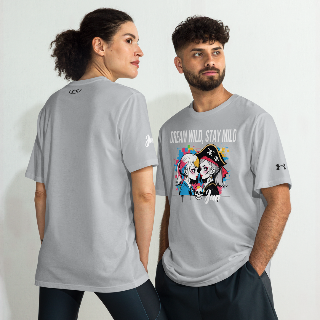 DREAM WILD STAY MILD white 01 Under ArmourⓇ athletic t-shirt 1
