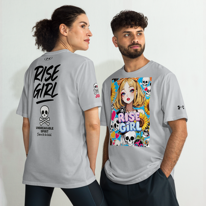 RISE GIRL 04 – Anime Sunflower Edition – Under Armour® Athletic T-Shirt