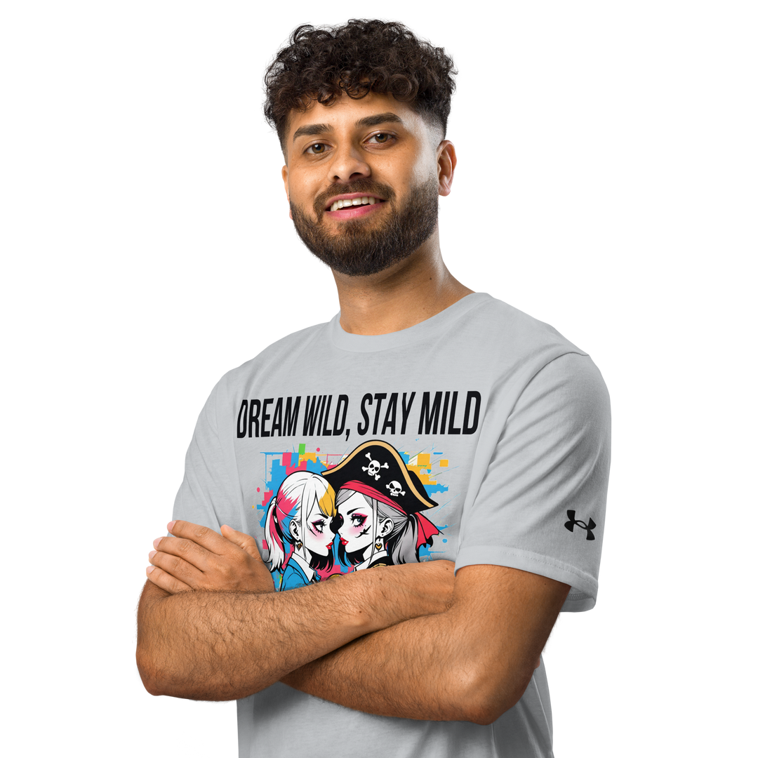 DREAM WILD STAY MILD white 01 Under ArmourⓇ athletic t-shirt 2