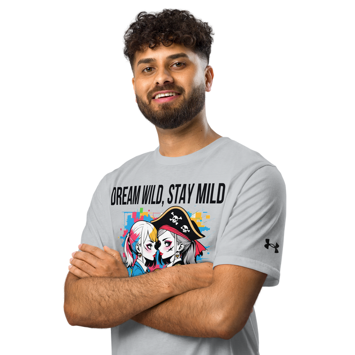 DREAM WILD STAY MILD white 01 Under ArmourⓇ athletic t-shirt 2
