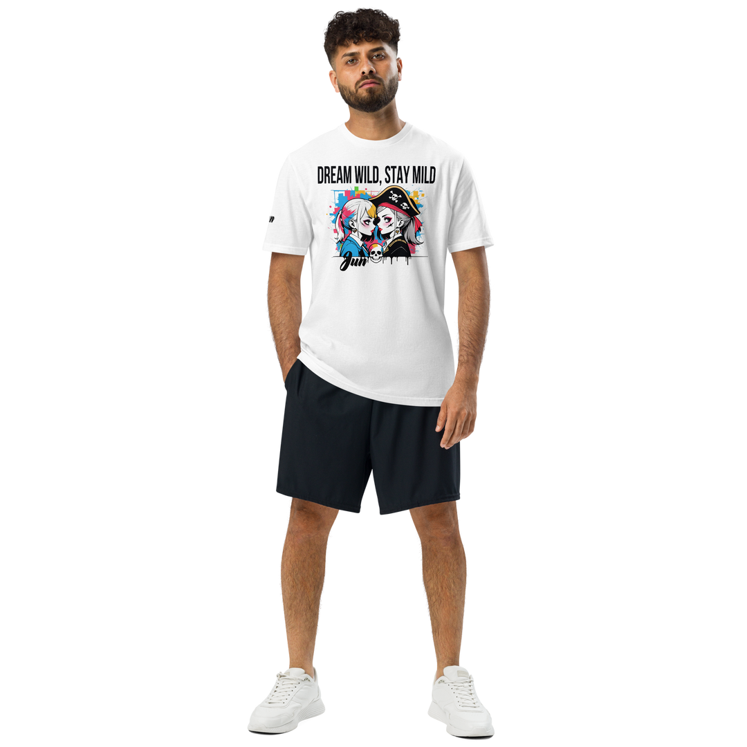 DREAM WILD STAY MILD white 01 Under ArmourⓇ athletic t-shirt 2